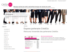 Tablet Screenshot of partenaires.credit-go.fr